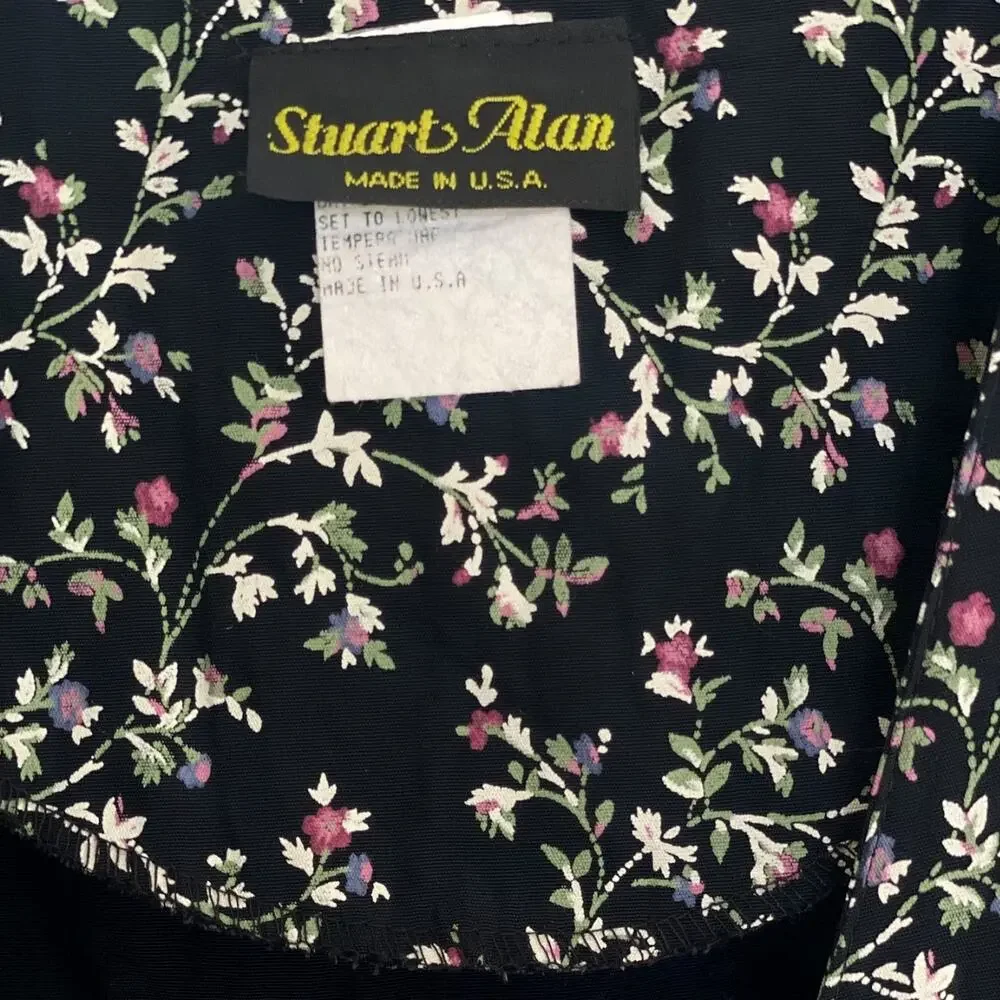 Vintage Stuart Alan Floral Romper Size 12
